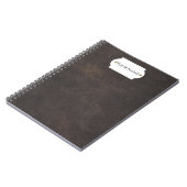 グレーレザー ノートブック (左側)