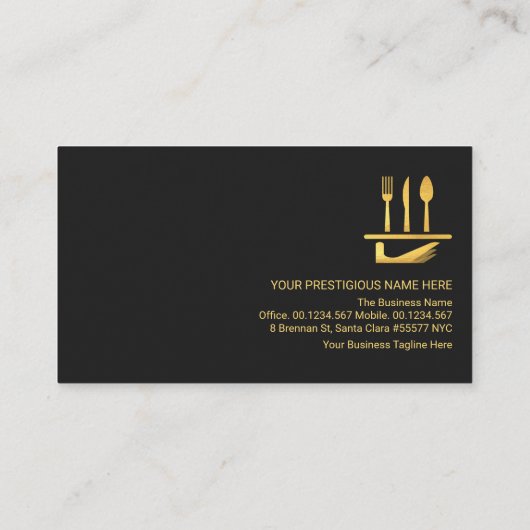 グレーレスタイリッシュイヤー赤線ウェイターバトラーサービス 名刺 (裏面)