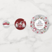 グレーレッドトラック格言メリーリトルクリスマスパーティー コンフェッティ (正面)