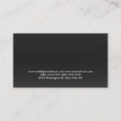 グレーレッドパーソナルトレーナースポーツフィットネス 名刺 (裏面)