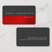 グレーレッド魅力的魅力的な名刺 名刺 (正面/裏面)