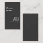 グレーレッド魅力的魅力的な名刺 名刺 (正面/裏面)