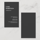 グレーレッド魅力的魅力的な名刺 名刺 (正面/裏面)