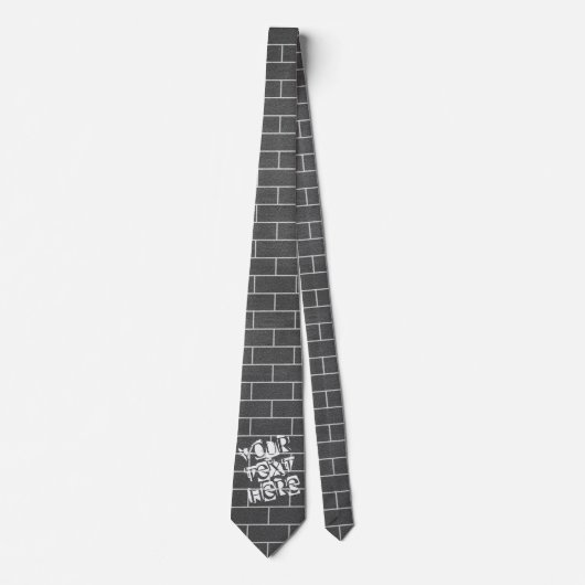 グレーレンガ壁ネックタイ ネクタイ (正面)