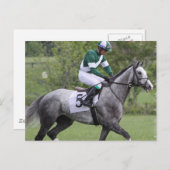 グレーレース用馬はがき ポストカード (正面/裏面)