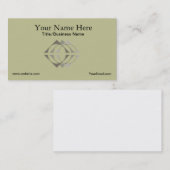 グレーロゴ名刺テンプレートの網掛け 名刺 (正面/裏面)