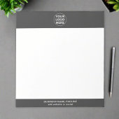 グレーロゴlプロフェッショナル事業企業の ノートパッド