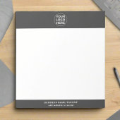 グレーロゴlプロフェッショナル事業企業の ノートパッド