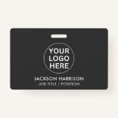 グレーロゴl社企業のプロフェッショナル バッジ (裏面)