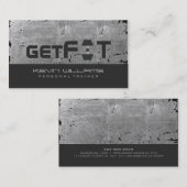 グレーヴィンテージグランジフィットネストレーナー 名刺 (正面/裏面)