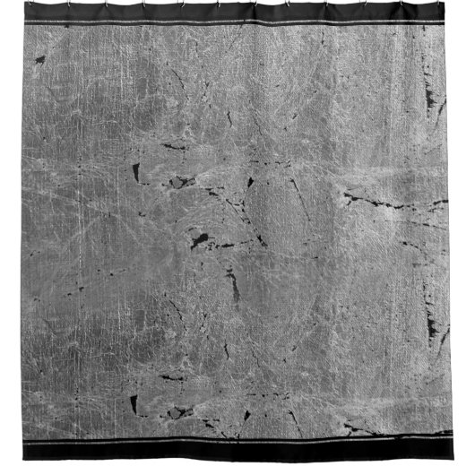 グレーヴィンテージグレンジコンクリートテクスチャ シャワーカーテン (正面)