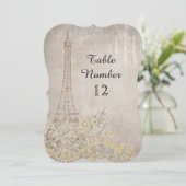 グレーヴィンテージパリパリ披露宴テーブル番号 (スタンド正面)