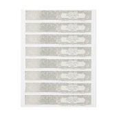 グレーヴィンテージフランスのリージェンシーレースウェディング ラップアラウンド宛名ラベル (シート)