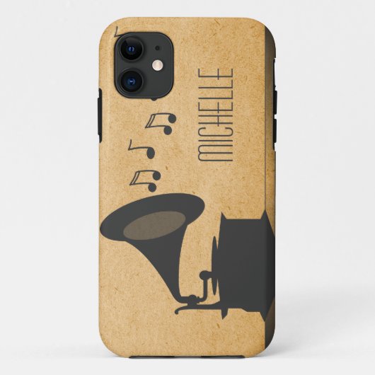 グレーヴィンテージ蓄音機BT iPhone 5ケース Case-Mate iPhoneケース (裏面)