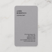 グレー丸独占的印モダンユニーク 名刺 (正面)
