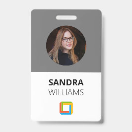 グレー企業ののカスタム従業員ID バッジ