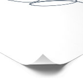 グレー伝統的と写真エレガントの葬式親愛の ポスター (コーナー)