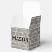 グレー伝統的レンガの好意ボックス フェイバーボックス (オープン)