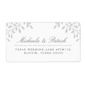 グレー住所 シール (正面)