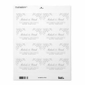 グレー住所 シール (フルシート)