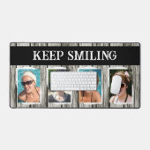 グレー保ブラック4枚 デスクマット (キーボード&マウス)