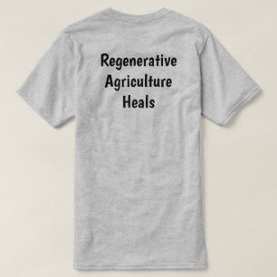 グレー再生型Ag成人Tシャツの背面 Tシャツ