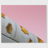 グレー写真の低角度撮影建物 ラッピングペーパー (フラット)