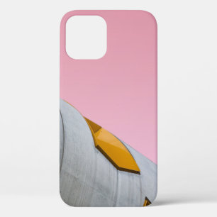 グレー写真の低角度撮影建物 iPhone 12ケース