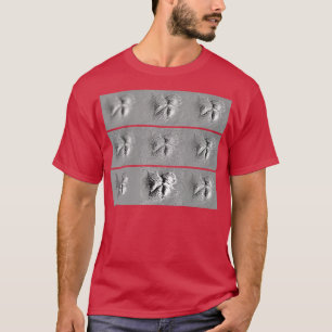グレー分子生物学アートにおける細胞表現 Tシャツ