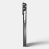 グレー動揺してアメリカ国旗のメタリック背景 Case-Mate iPhoneケース (裏面 / 左)