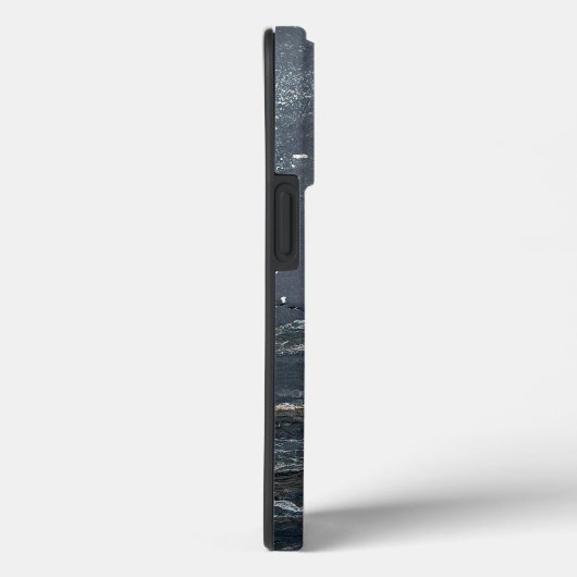 グレー動揺してグランジとブルーの抽象芸術 Case-Mate iPhoneケース (裏面 / 右)