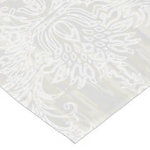 グレー動揺してダマスクパターン ショートテーブルランナー (コーナー)