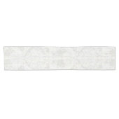 グレー動揺してダマスクパターン ショートテーブルランナー (横)