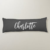 グレー名スクリプト ボディピロー (裏面)