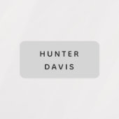 グレー名 ラベル (デザイン1)