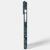 グレー回路基板 Case-Mate iPhoneケース (裏面 / 左)