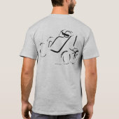 グレー地にブラック Sprintcar 01 バック Tシャツ (裏面)