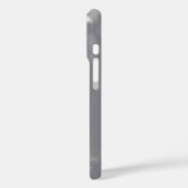 グレー地に落ちるシルバー紙吹雪 Case-Mate iPhoneケース (裏面 / 左)