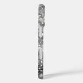 グレー地に落ちるシルバー紙吹雪 Case-Mate iPhoneケース (裏面 / 右)
