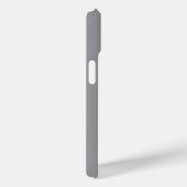 グレー地に黄色のくすんだカスタムテキスト Case-Mate iPhoneケース (裏面 / 右)