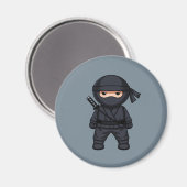 グレー地の小さな忍者戦士 マグネット (正面/裏面)