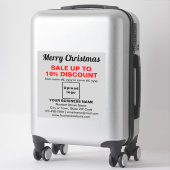 グレー塩ビステッカーのクリスマスセール ビジネス用 シール (スーツケース)