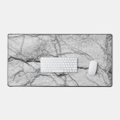 グレー大理石で覆われたコンクリート デスクマット (キーボード&マウス)