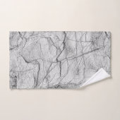 グレー大理石で覆われたコンクリート バスタオルセット (ハンドタオル)