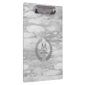 グレー大理石とローラリース枠 クリップボード (右)