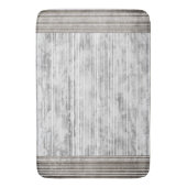 グレー大理石のシェードとストライプパターン バスマット (正面縦)