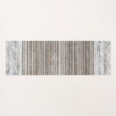 グレー大理石のシェードとストライプパターン ヨガマット (裏面(横))