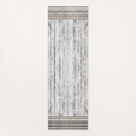 グレー大理石のシェードとストライプパターン ヨガマット