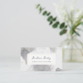 グレー大理石スワーズ代替先生 名刺 (スタンド正面)