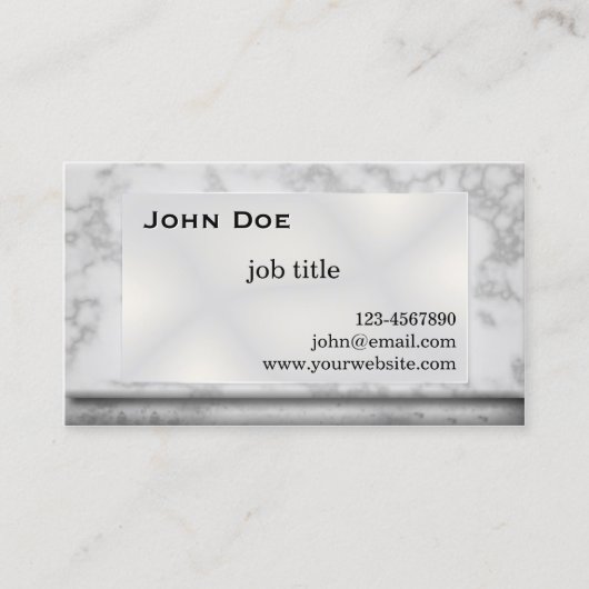 グレー大理石名刺 名刺 (正面)